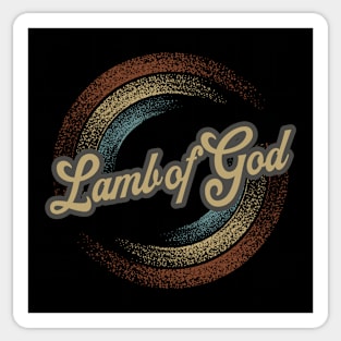 Lamb of God Circular Fade Sticker